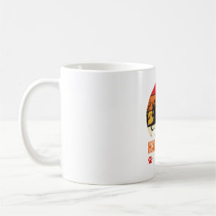 Mug Fête de chat d'Halloween Sorcière Chaudron Silhoue