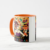 Mug Fête de Cocktail Mardi Gras du Milieu du Siècle (Devant gauche)
