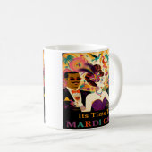 Mug Fête de cocktail rétro milieu du siècle Mardi Gras (Devant droit)