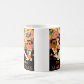 Mug Fête de cocktail rétro milieu du siècle Mardi Gras (Centre)