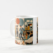 Mug Fête de danse martini branchée milieu du siècle mo (Devant gauche)