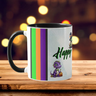 Mug Fête de Dino-Mash de dinosaure d'Halloween