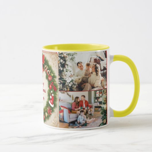 Mug Fête de famille Bonne année 2 photos (Droite)