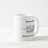Mug Fête de Fiançailles Simple Moderne de Camping dans (Devant droit)