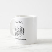 Mug Fête de Fiançailles Simple Moderne de Camping dans (Devant gauche)