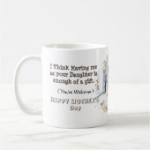 Mug Fête de la mère de la fille (Gauche)