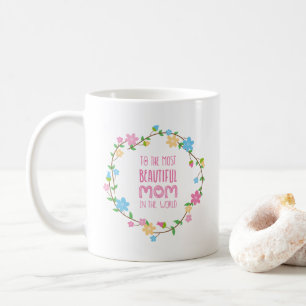 Mug Fête de la mère de la maman la plus belle   Café M