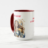 Mug Fête de la mère de Super Maman (Devant gauche)
