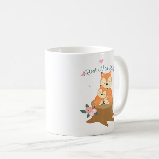 Mug Fête de la mère et du bébé Foxes (Devant droit)