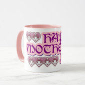 Mug fête de la mère heureuse (Devant gauche)