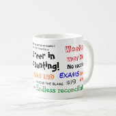 Mug Fête de la réussite de l'examen comptable (Devant droit)