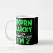 Mug Fête de la Saint-Patrick Garçon Fille 2 Ans 2ème A (Gauche)