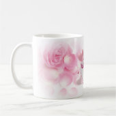 Mug Fête de la Saint-Valentin rose élégant (Gauche)