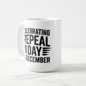 Mug Fête de l'Abrogation Jour 5 Décembre (Devant gauche)