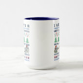 Mug Fête de l'Éléphant Blanc Drôle de Cadeau de Noël L (Centre)