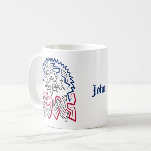 Mug Fête de l'Indépendance Aigle américain (Devant gauche)