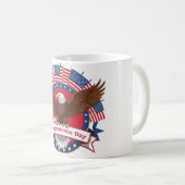 Mug Fête de l'Indépendance avec notre 4 juillet unique (Devant droit)