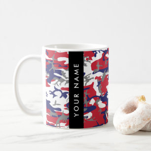 Mug Fête de l'Indépendance Camouflage Votre nom Person