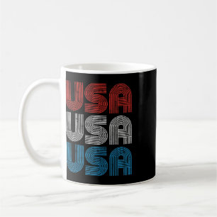 Mug Fête de l'indépendance des États-Unis vintage 4 ju