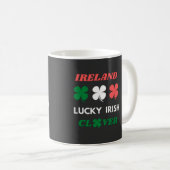 Mug Fête de l'irlande de trèfle chic irlandais st.patr (Devant droit)
