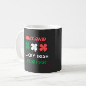 Mug Fête de l'irlande de trèfle chic irlandais st.patr (Devant gauche)