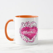 Mug Fête de maman Délice Joyeux Fête des mères Lettres (Gauche)
