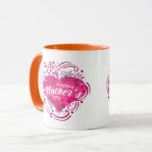 Mug Fête de maman Délice Joyeux Fête des mères Lettres (Devant gauche)