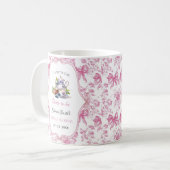 Mug Fête de mariage thème thé à la sauvage rose (Devant gauche)