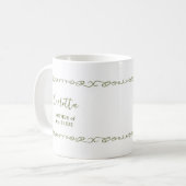 Mug Fête de mariage Whimsical Heart Doodle (Devant gauche)