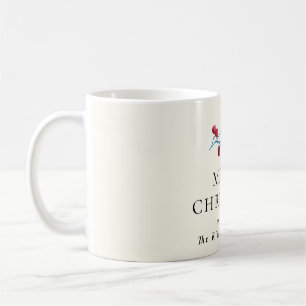 Mug Fête de Noël à la cerise blanche famille personnal