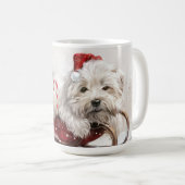 Mug Fête de Noël de Chien de Coton De Tulear (Devant droit)