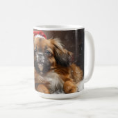 Mug Fête de Noël de Chien Espagnol Tibétain (Devant droit)