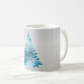 Mug Fête de Noël de la Parties scintillant Turquoise e (Devant droit)