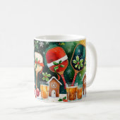 Mug Fête de Noël de Pickball (Devant droit)