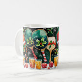 Mug Fête de Noël de Pickball (Devant gauche)