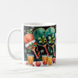 Mug Fête de Noël de Pickball