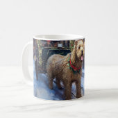 Mug Fête de Noël de Wheaten Terrier (Devant gauche)