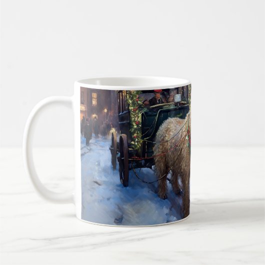 Mug Fête de Noël de Wheaten Terrier (Gauche)