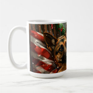 Mug Fête de Noël du berger allemand Chien