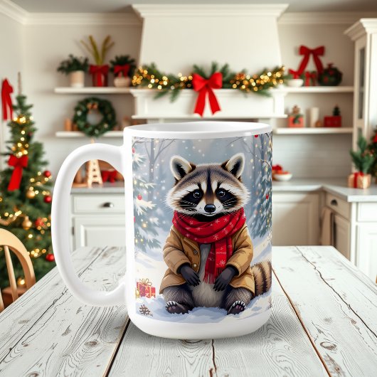 Mug Fête de Noël du cousin blanc mignon