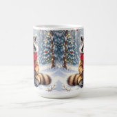 Mug Fête de Noël du cousin blanc mignon (Centre)