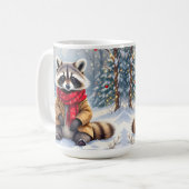 Mug Fête de Noël du cousin blanc mignon (Devant gauche)
