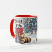 Mug Fête de Noël du cousin blanc mignon (Devant gauche)