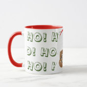 Mug Fête de Noël du Père Noël africain américain (Gauche)