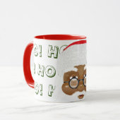 Mug Fête de Noël du Père Noël africain américain (Devant gauche)