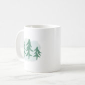 Mug Fête de Noël Green Tree Minimaliste (Devant gauche)