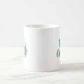 Mug Fête de Noël Green Tree Minimaliste (Centre)