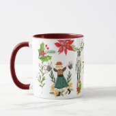Mug Fête de Noël Le Casse-Noisette Ballet Maroon (Gauche)