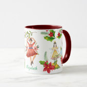 Mug Fête de Noël Le Casse-Noisette Ballet Maroon (Devant droit)