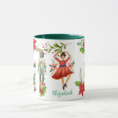 Mug Fête de Noël Le Casse-Noisette Ballet Vert (Centre)